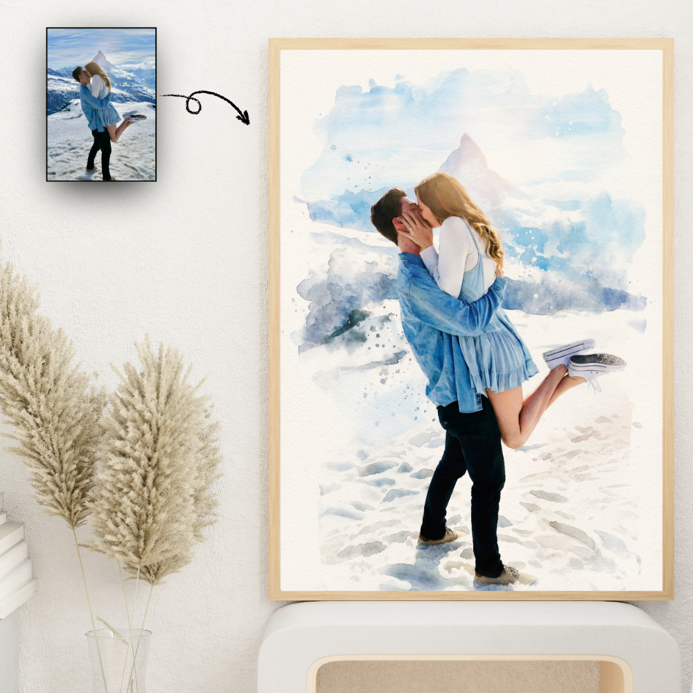 Personalised Watercolor Portrait (Digital File)