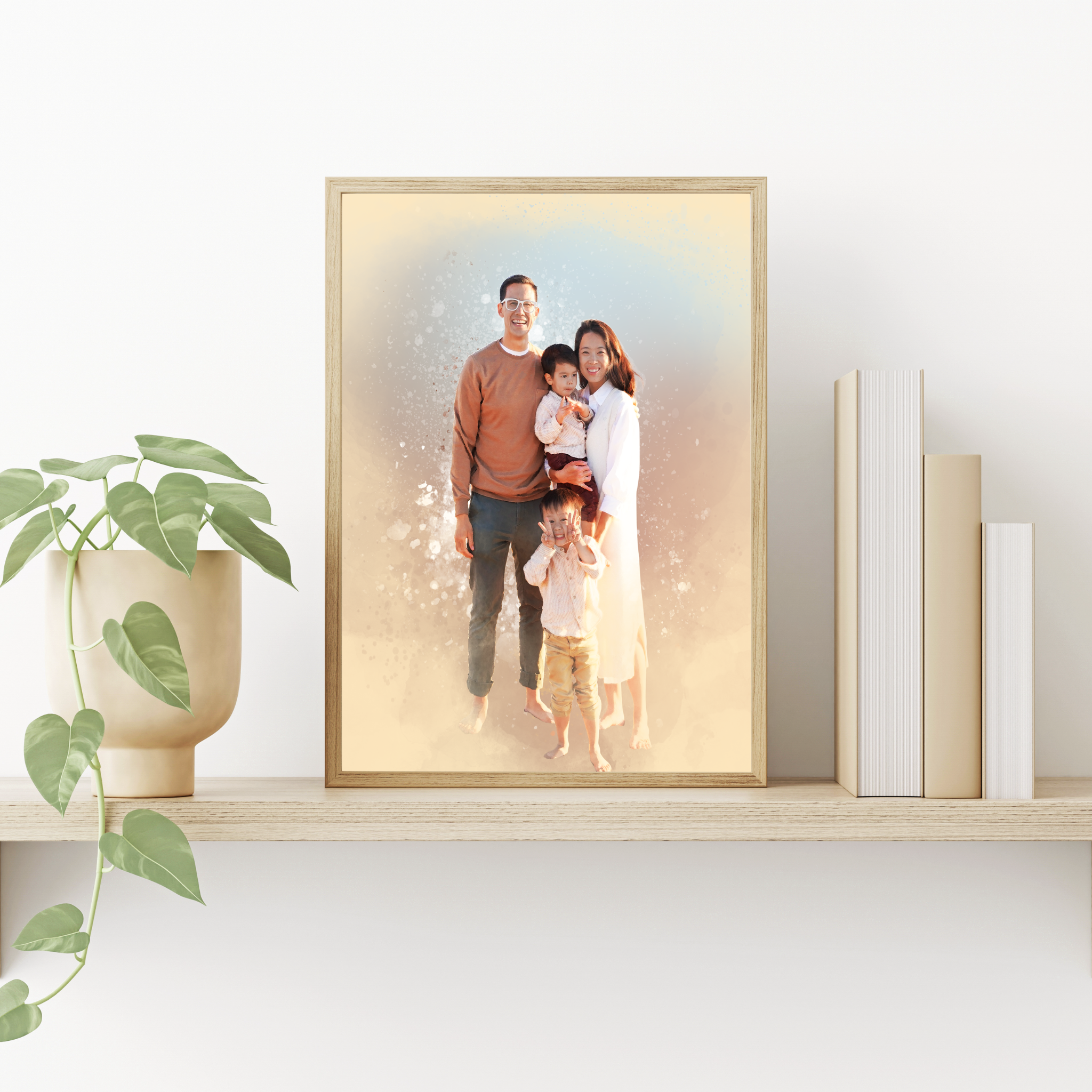 Personalised Watercolor Portrait (Digital File)