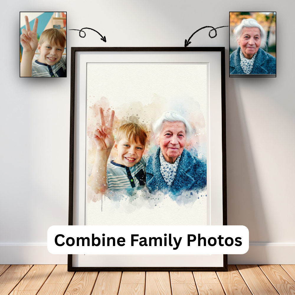 Personalised Watercolor Portrait (Digital File)